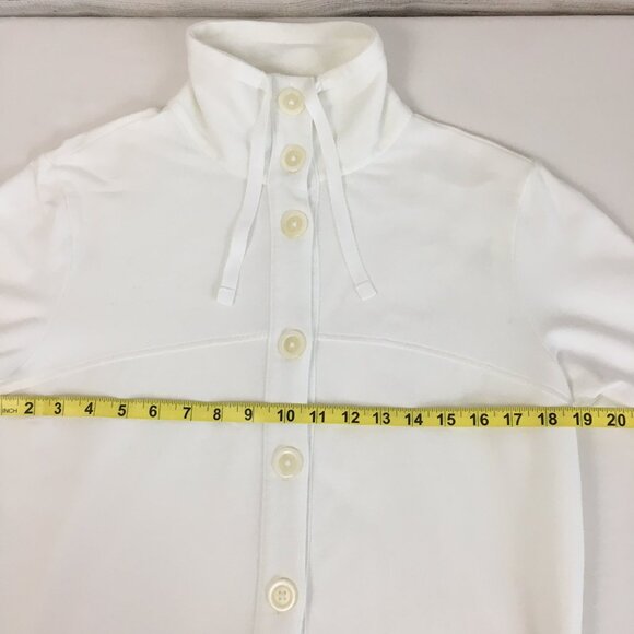 Covington Button Front Soft Cotton Blend Sweatshirt Jacket - Picture 9 of 13